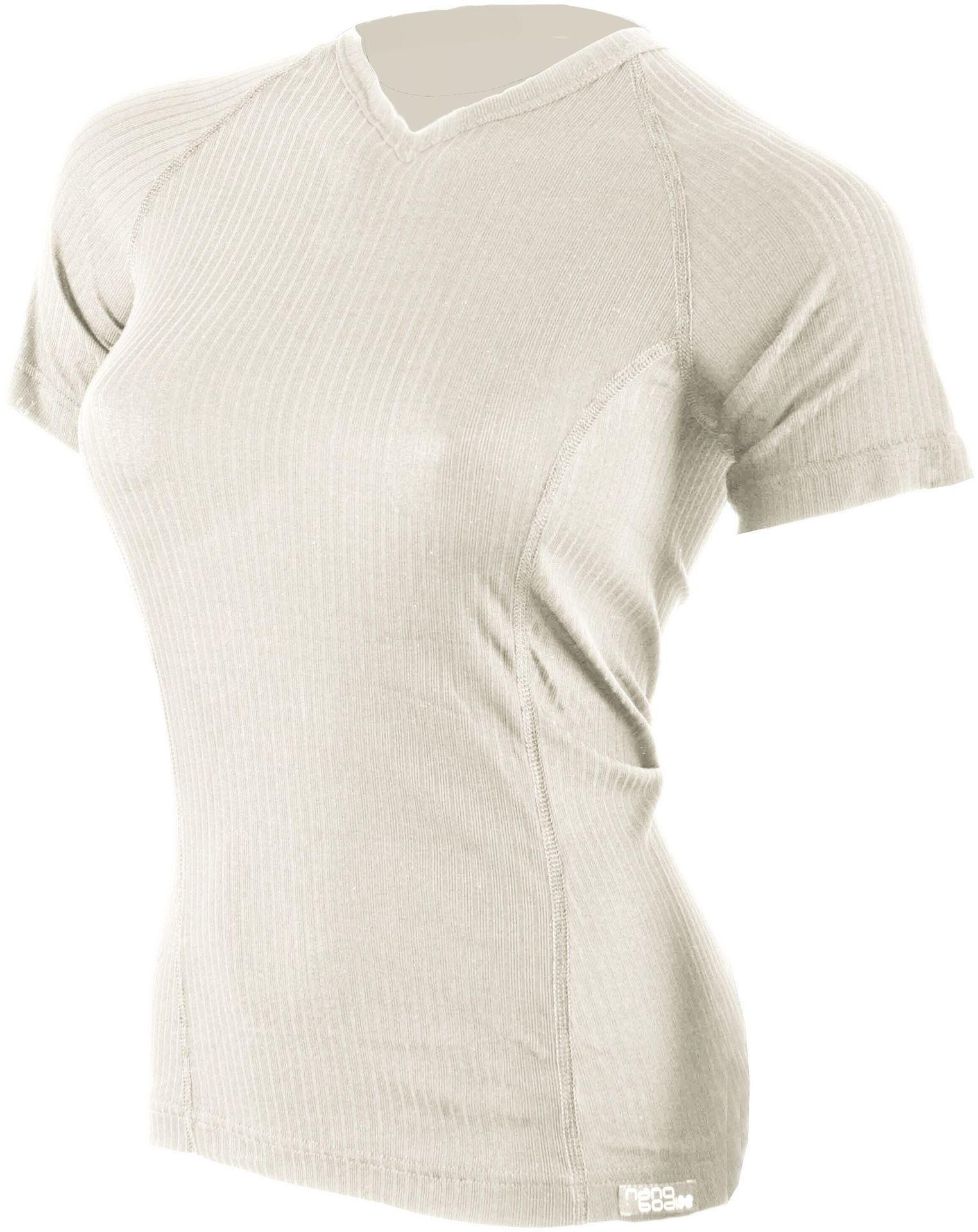 COOL V-dekolt T-shirt z krótkim rękawem - damski .3XL .biały