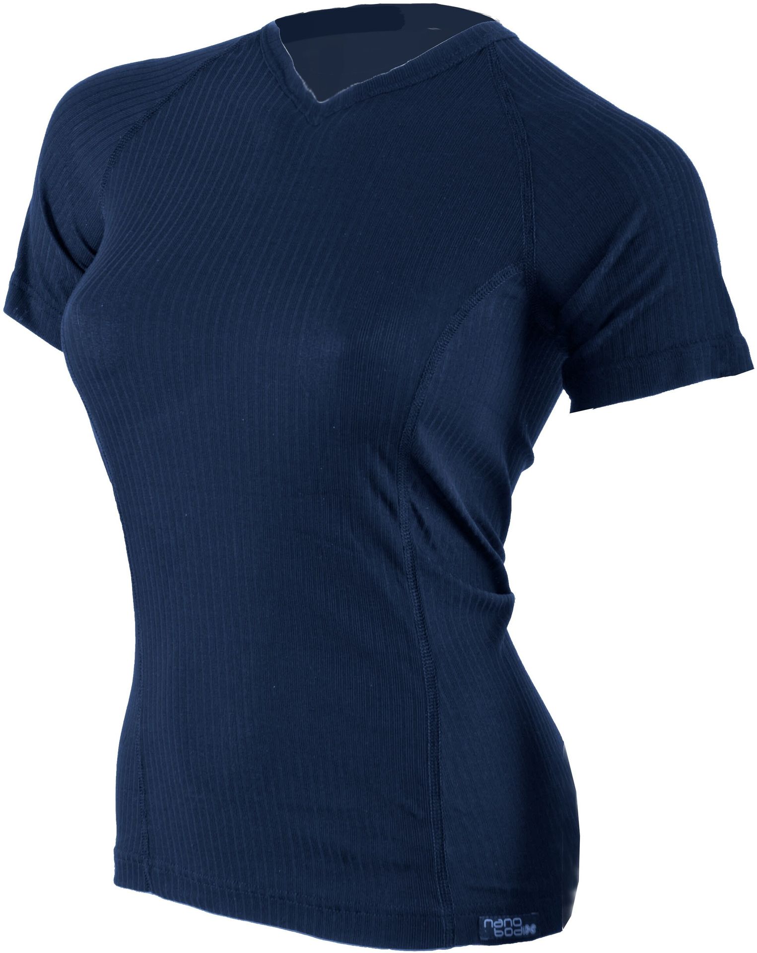 COOL V-dekolt T-shirt z krótkim rękawem - damski .3XL .ciemnoniebieski