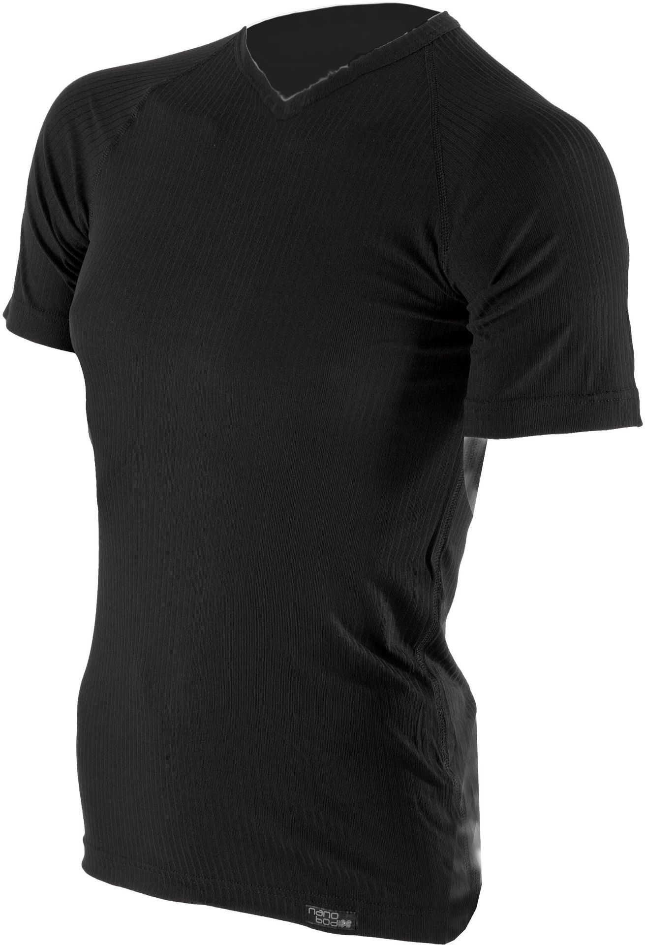 COOL V-dekolt T-shirt z krótkim rękawem - męski .XS .czarny