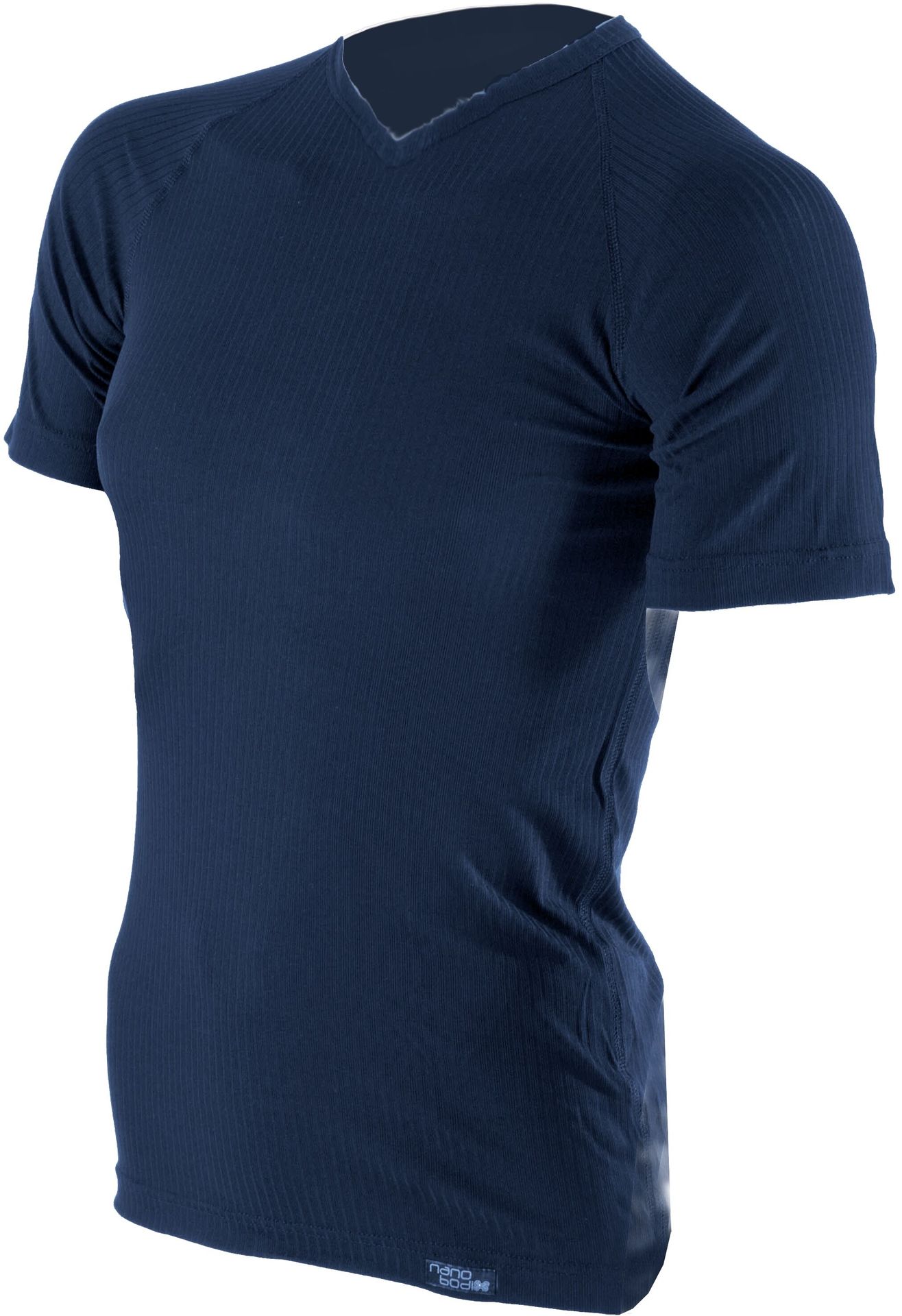 COOL V-dekolt T-shirt z krótkim rękawem - męski .S .czarny