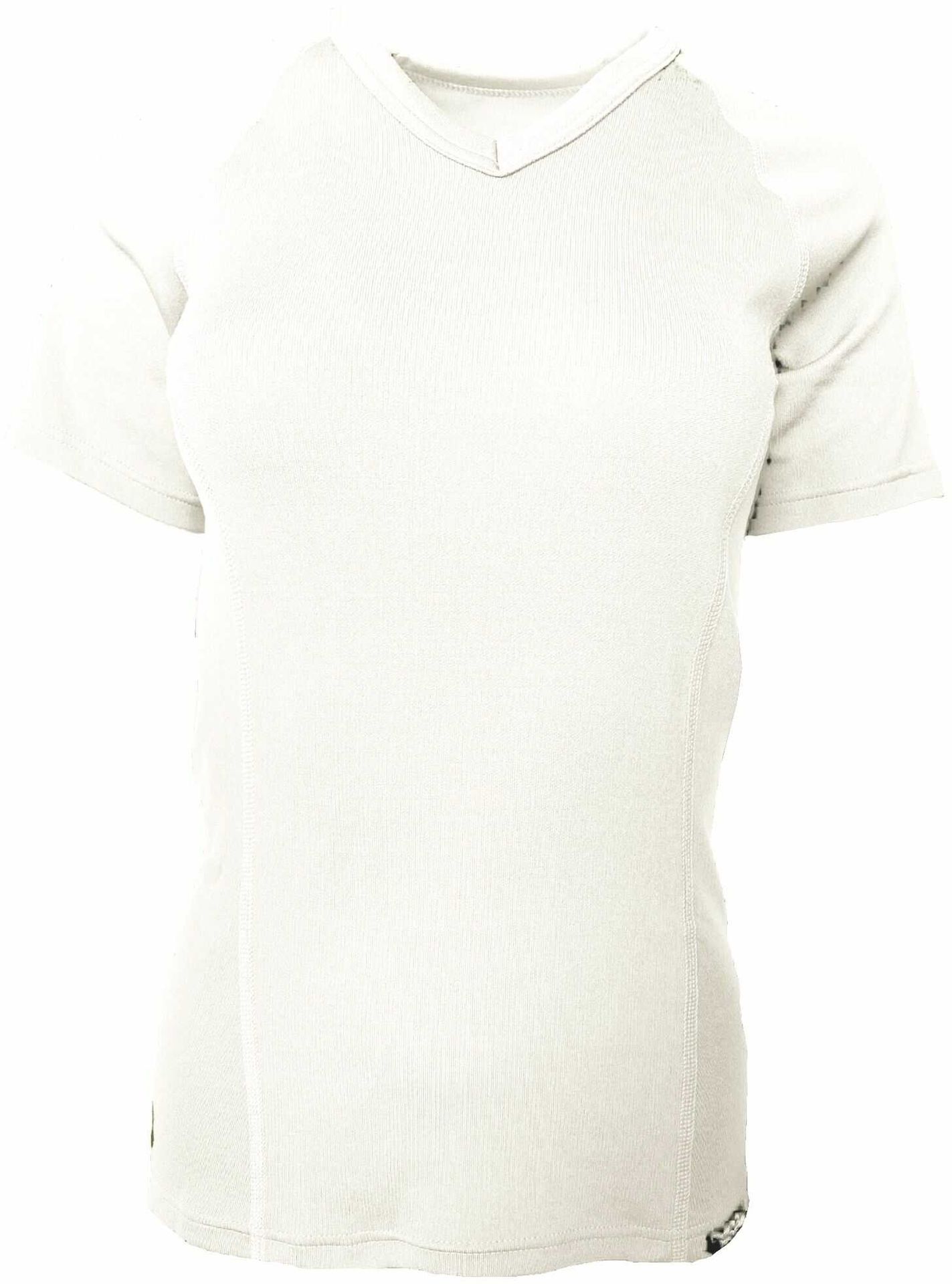 GOLF V-dekolt T-shirt z krótkim rękawem - damski .XL .biały