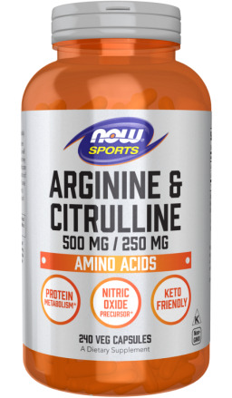 L-Arginine 500 mg + L-Citrulline 250 mg (240 kaps.)
