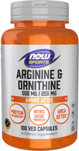 Arginine 500 mg + Ornithine 250 mg (100 kaps.)