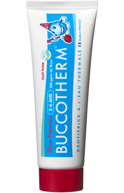 Buccotherm BIO żelowa pasta do zębów dla dzieci od 2 do 6 lat, truskawka, 50 ml