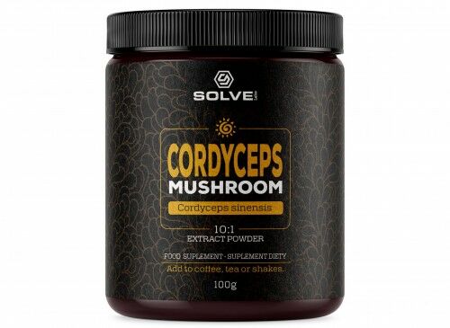 Cordyceps (Cordyceps Sinensis) 10:1 Mushroom powder 100g SOLVE LABS