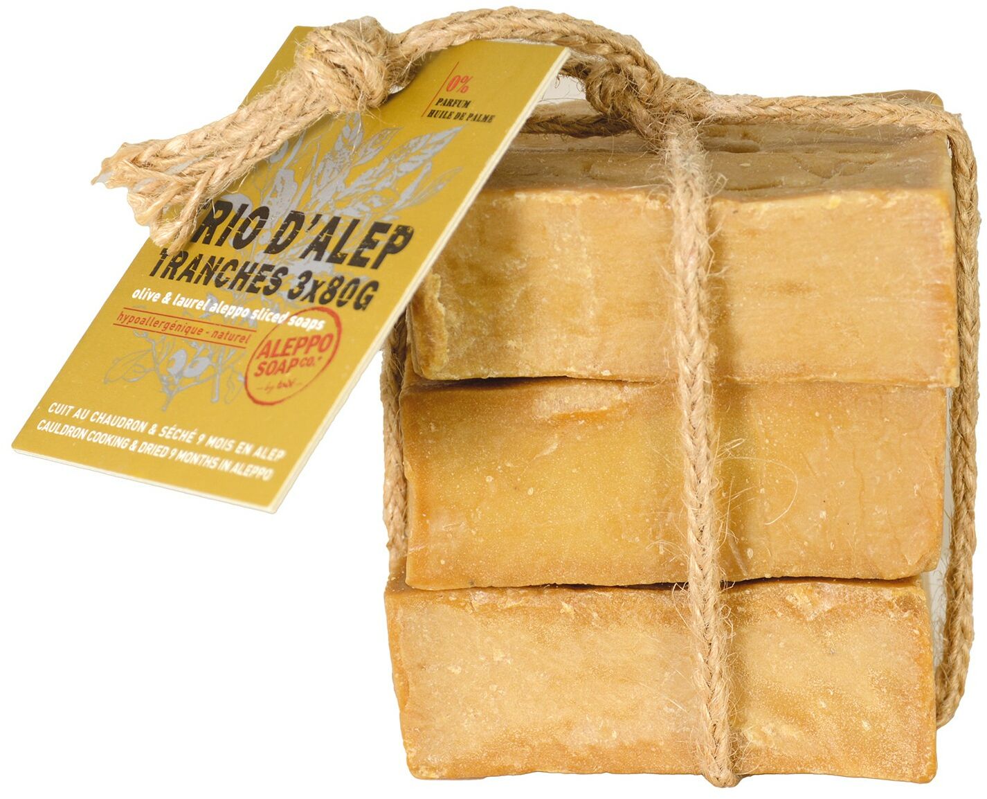 Mydło z Aleppo oliwkowo-laurowe 3x80g
