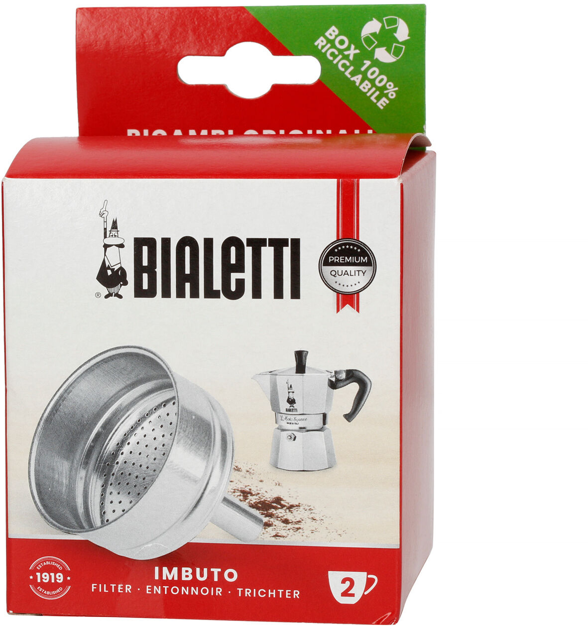 Bialetti - Lejek zamienny do aluminiowych kawiarek 2tz