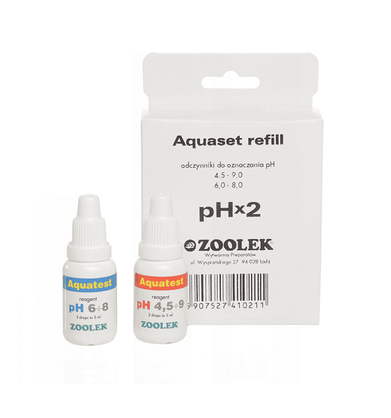Zoolek Aquaset refill pH x2 uzupełnienie testu do pomiaru odczynu