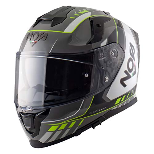KASK MOTOCYKLOWY NOS NS-10 MIG FLUOR YELLOW