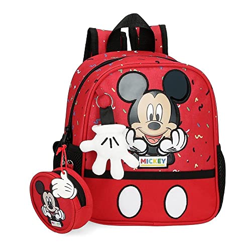Disney It´s a Mickey Thing plecak, regulowany, czerwony, 23 x 25 x 5 cm, poliester, 5,75 l