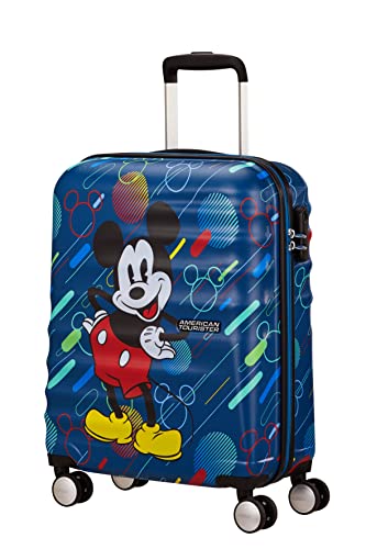 American Tourister Wavebreaker Spinner S, walizka, 55 cm, 36 l, wielokolorowy (Mickey Future Pop), wielokolorowy (Mickey Future Pop), S (55 cm), Bagaż dla dzieci
