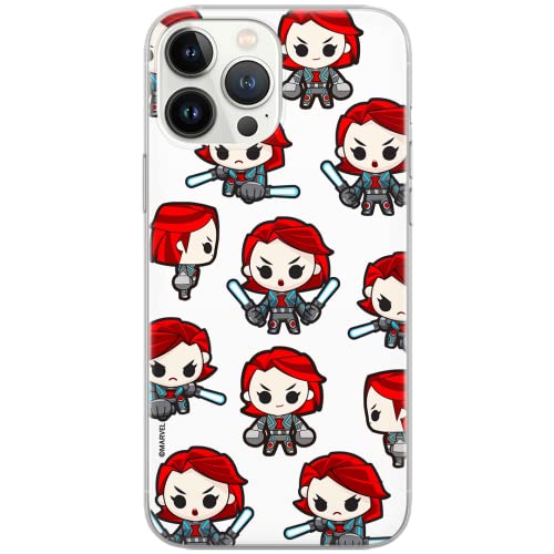 ERT GROUP etui na telefon Apple Iphone XS Max, case oryginalny i oficjalnie licencjonowany przez Marvel, wzór Czarna Wdowa 013, optymalnie dopasowane, plecki z TPU