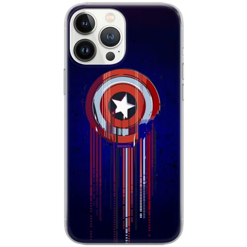 ERT GROUP etui na telefon Huawei P30 Lite, case oryginalny i oficjalnie licencjonowany przez Marvel, wzór Kapitan Ameryka 017, optymalnie dopasowane, plecki z TPU