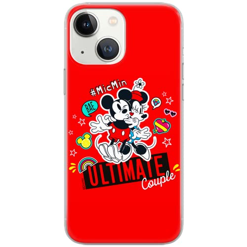 ERT GROUP etui na telefon Apple Iphone 13, case oryginalny i oficjalnie licencjonowany przez Disney, wzór Mickey i Minnie 012, optymalnie dopasowane, plecki z TPU