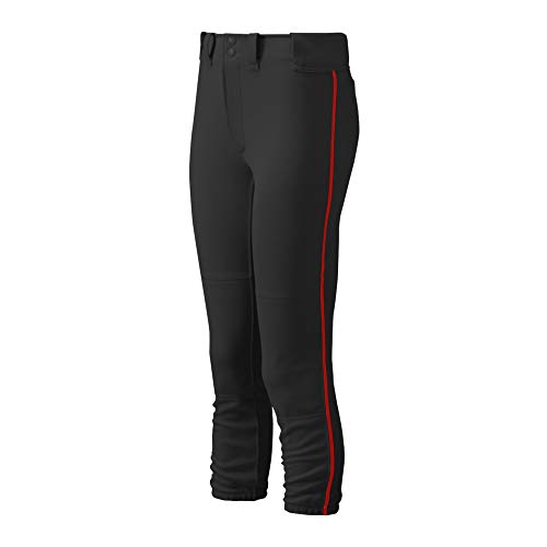 Mizuno Damskie spodnie z paskiem z paskami damskie spodnie z paskami z paskami S biało-czerwone