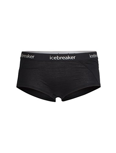 Icebreaker Damskie spodnie typu hotpants bielizna, czarna/czarna, M