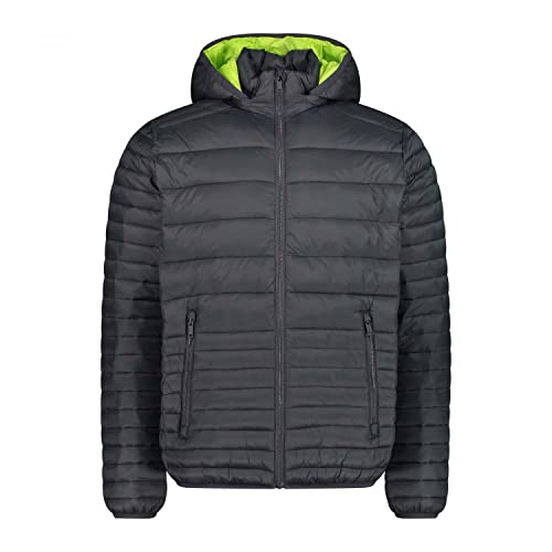 CMP - Męska kurtka Snaps Hood, Man, Antracite, 56