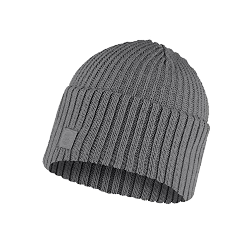 Buff Dzianinowa czapka typu beanie RUTGER szara wrzosowa uniseks jeden rozmiar