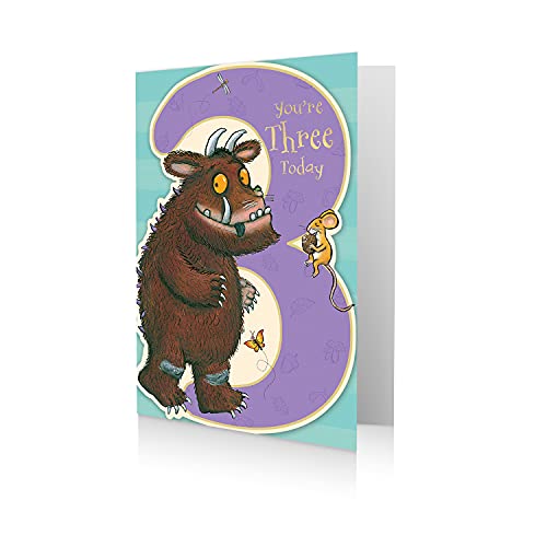 Gruffalo oficjalna kartka urodzinowa, wiek 3 lat