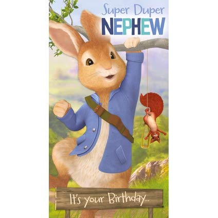 PeterRabbit Kartka z życzeniami bratanka
