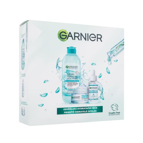 Garnier Skin Naturals Hyaluronic Aloe Jelly Gift Set zestaw Krem do twarzy na dzień 50 ml + woda micelarna 400 ml + serum do twarzy 30 ml dla kobiet