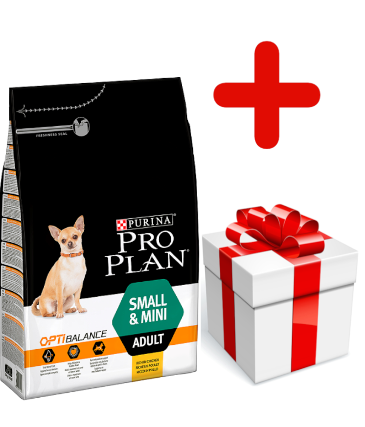 Purina Pro Plan Small & Mini Adult Optibalance, 7kg  + niespodzianka dla psa GRATIS!