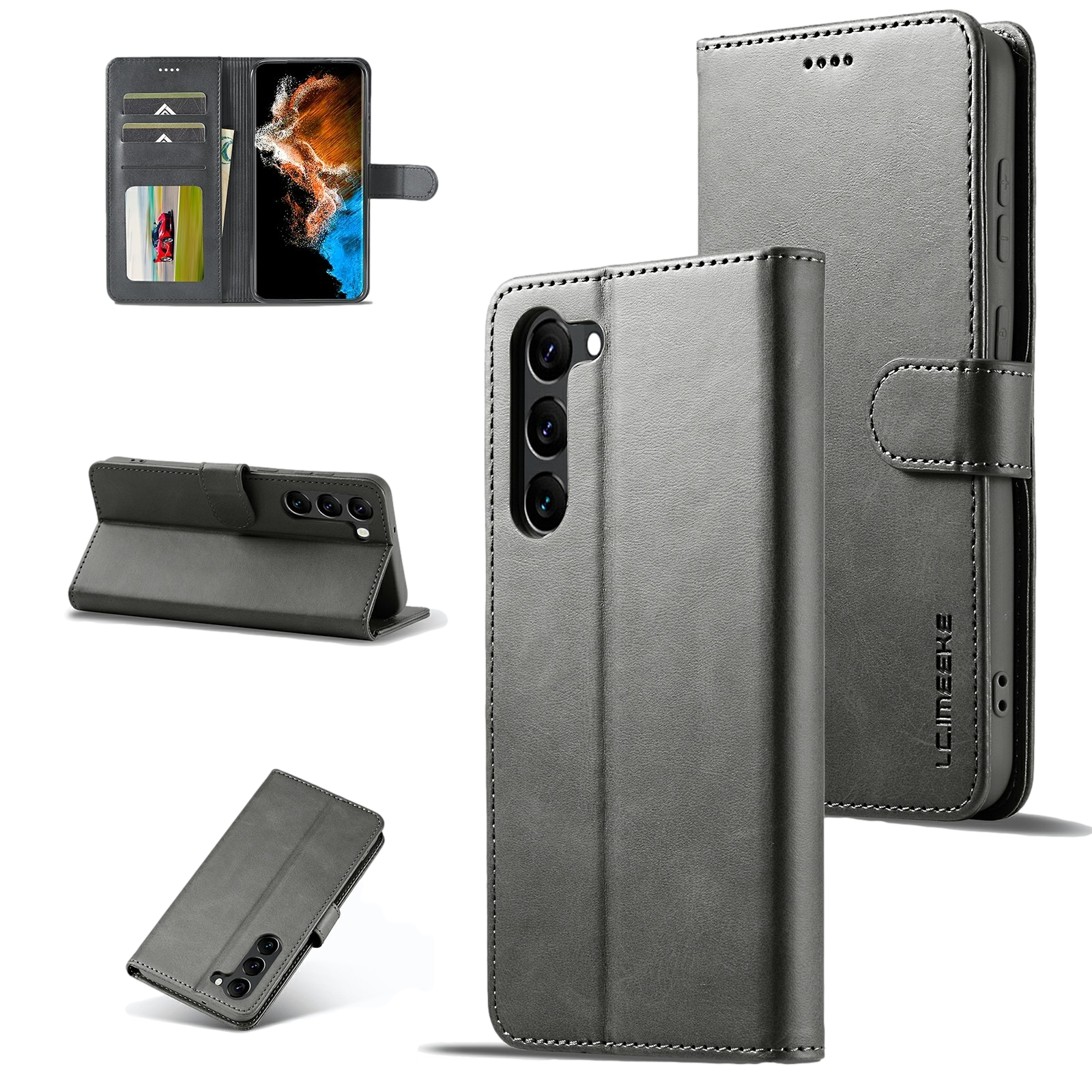 Etui iMeeke Wallet do Samsung Galaxy S22  - 3 kolory