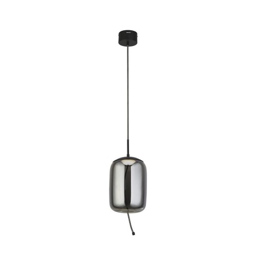 Lisbon LED lampa wisząca 1-punktowa czarna/przydymiona 75132-1SM