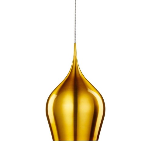 Lśniąca lampa wisząca Vibrant w kolorze złota