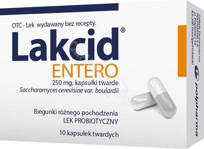 Lakcid ENTERO 250 mg 10 kapsułek twardych