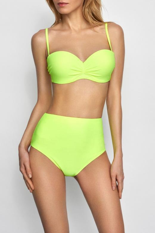 Wysokie Figi Kąpielowe Bahamas 2 Lime Marilyn - POUPEE
