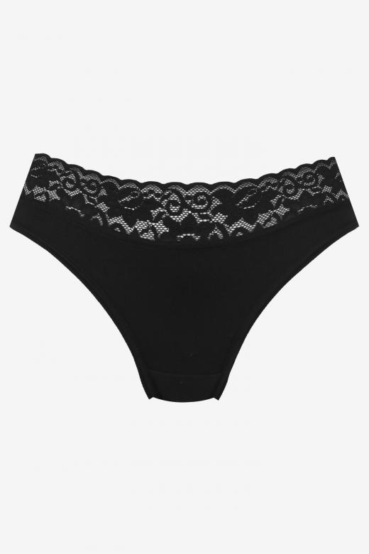 Figi damskie typu brazyliany z koronkowym pasem Infinity Poupee Marilyn - POUPEE