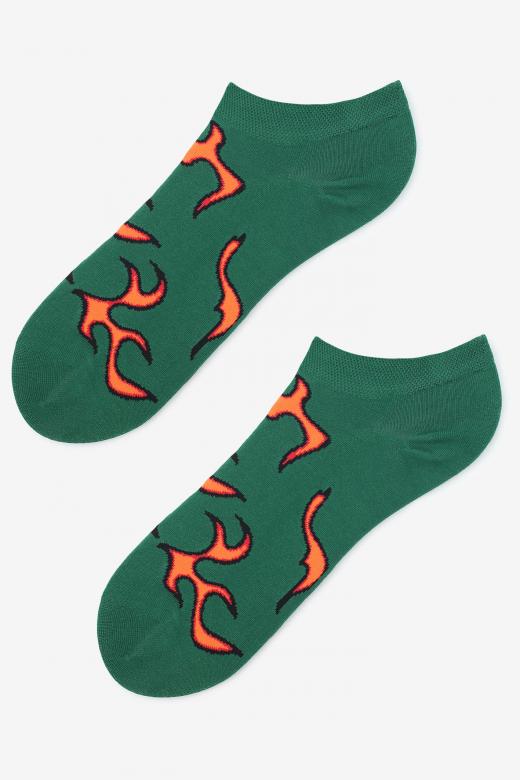 Stopki męskie z grafiką płomieni Footies Men Flames Marilyn - MARILYN
