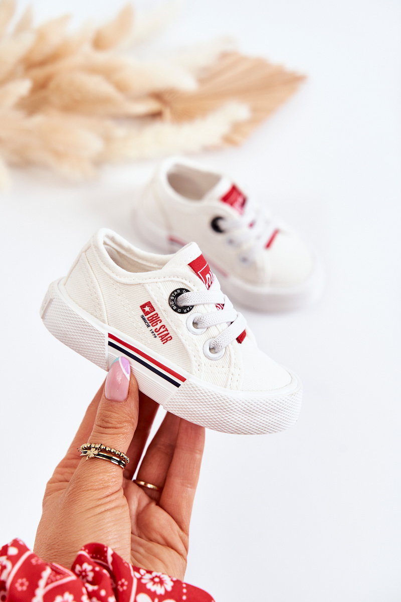 Trampki Dziecięce Niskie Białe Big Star JJ374160 - Zazoo