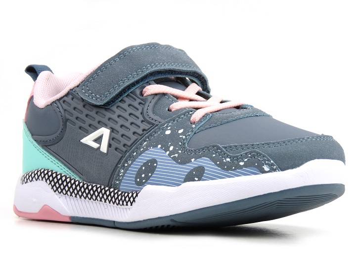 Buty dziecięce sportowe, adidasy American Club BS 06/22 10/22, szare - AMERICAN CLUB