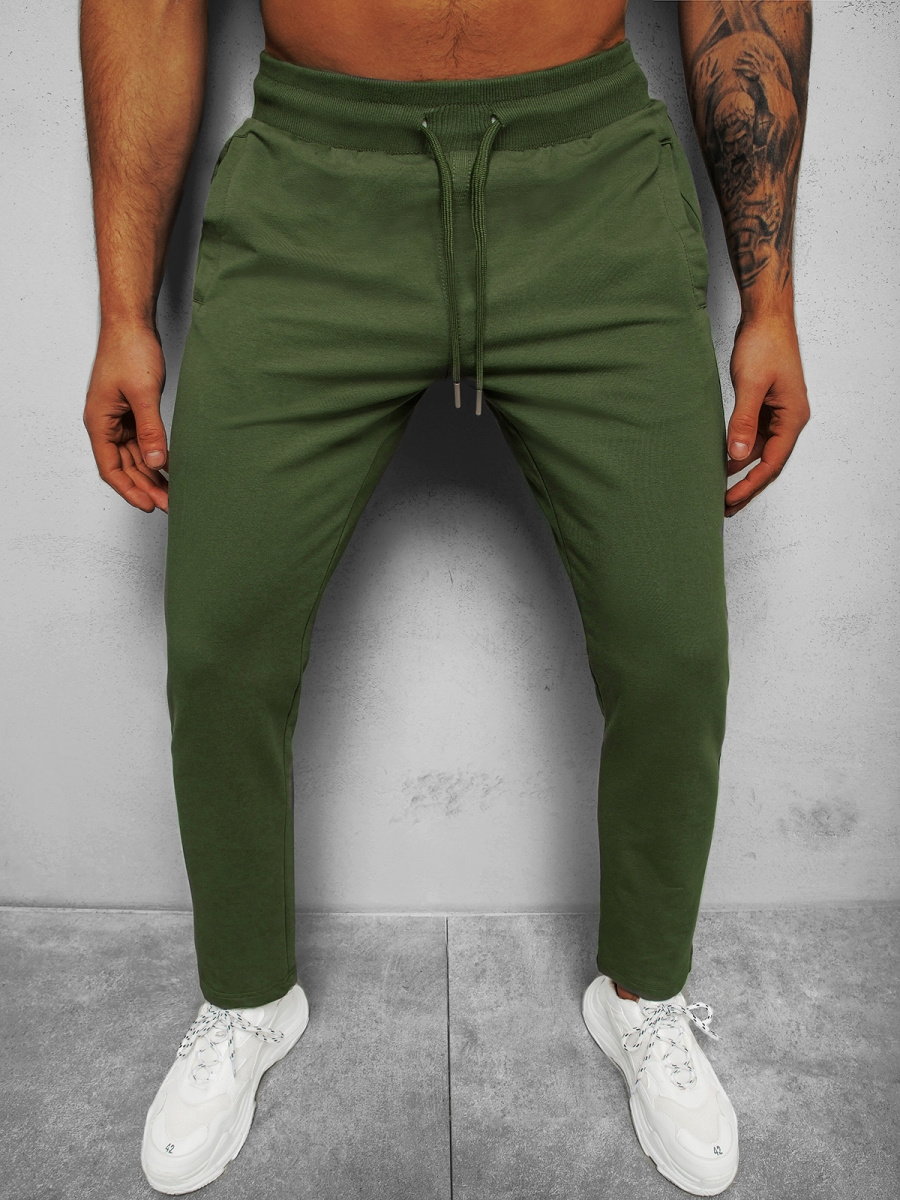 SPODNIE DRESOWE MĘSKIE KHAKI B/18203022 - Ozonee