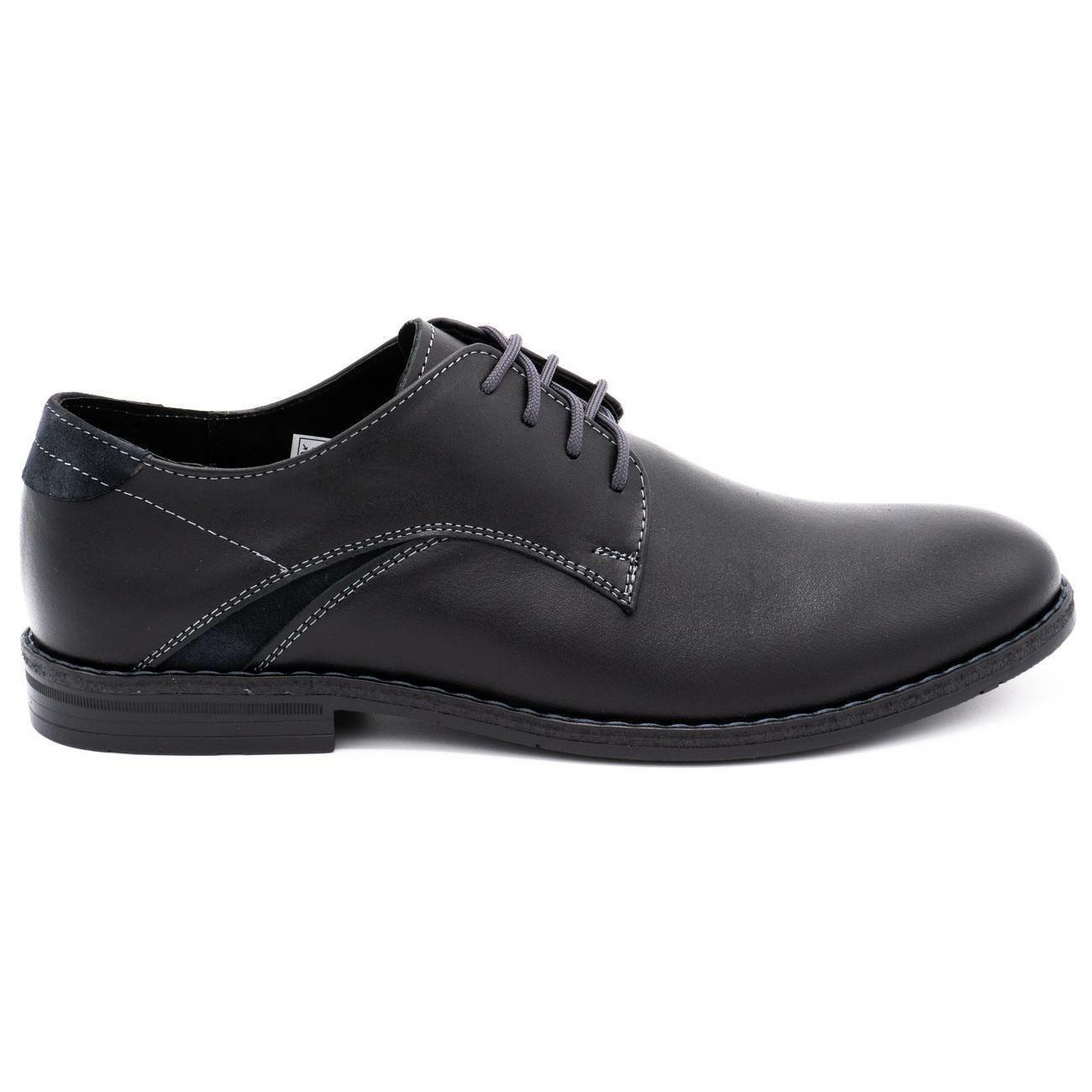 Eleganckie buty męskie 253LU czarne - Buty Olivier