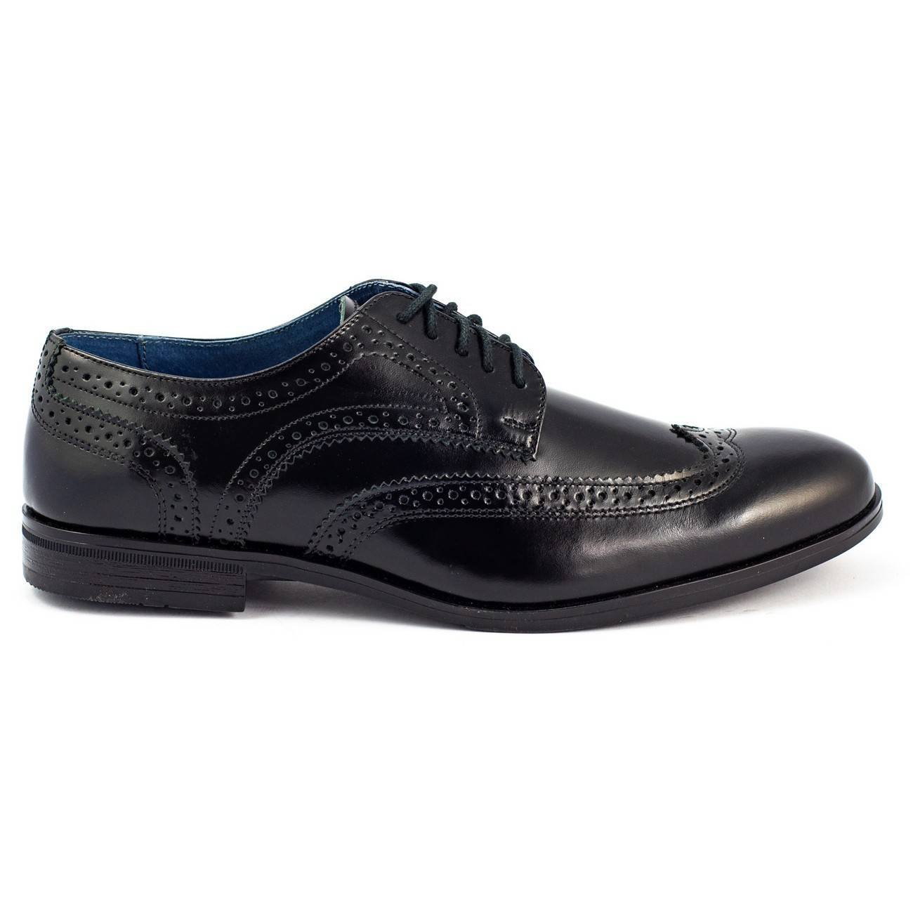 Buty wizytowe BROGSY czarne - Buty Olivier