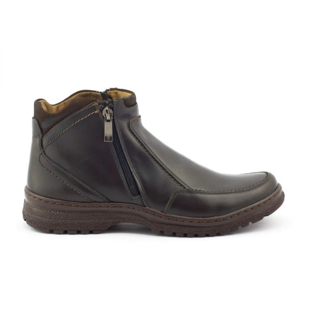 Buty męskie sztyblety skórzane zimowe 816 Kabir - Komodo