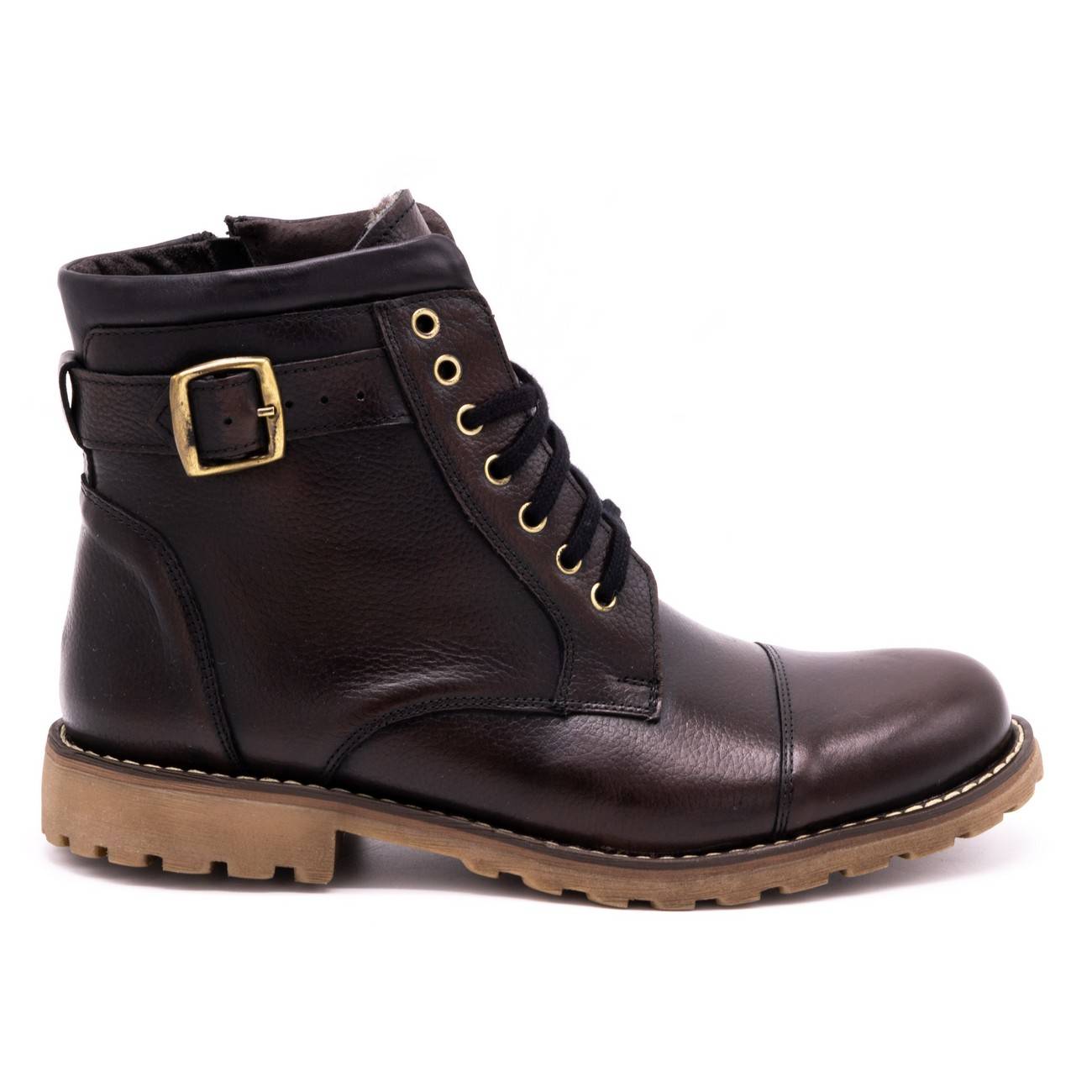 Męskie śniegowce skórzane 910MP kabir - Buty Olivier