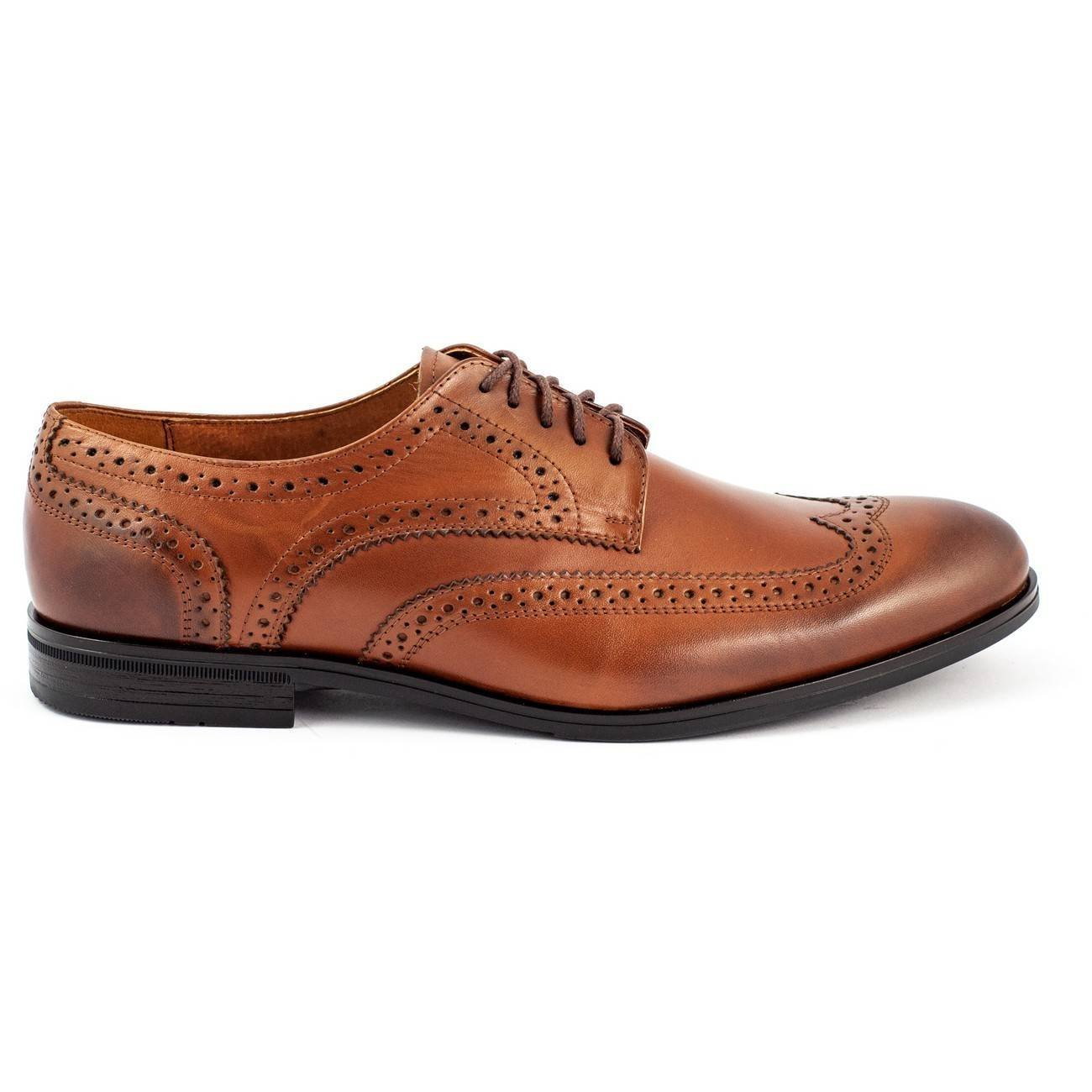 Buty wizytowe BROGSY brązowe - Buty Olivier