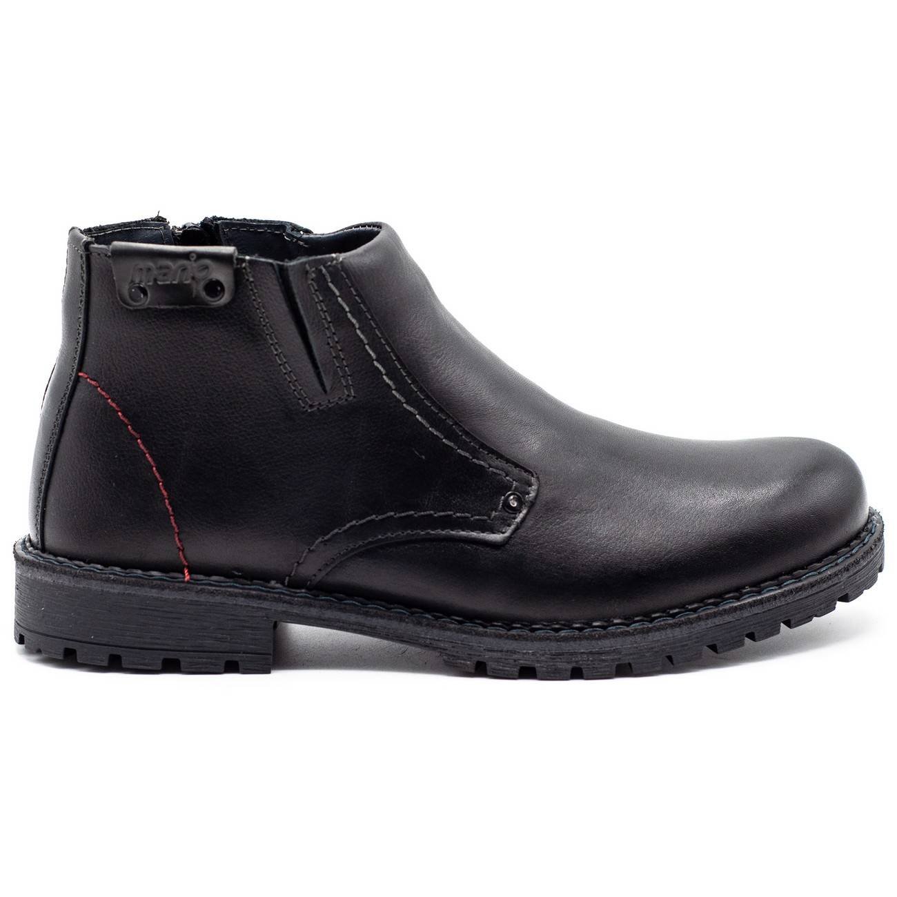 Śniegowce skórzane 815 czarne lico - Buty Olivier