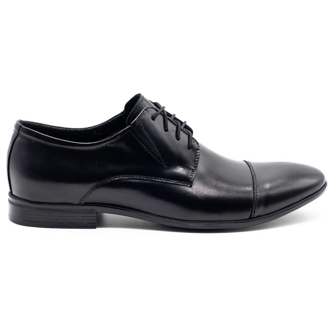 Buty męskie wizytowe skórzane 288 czarne - Buty Olivier