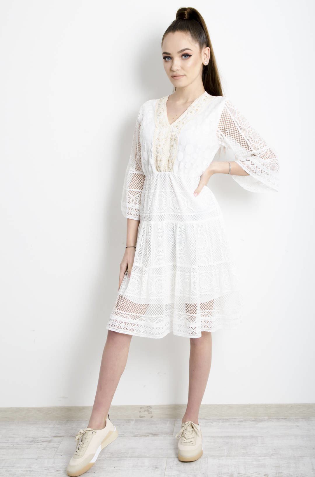 SUKIENKA AŻUROWA W STYLU BOHO - Olika
