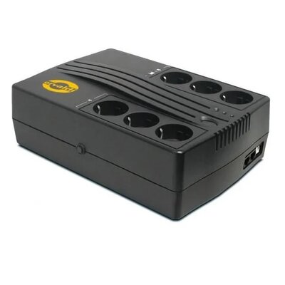 Orvaldi Listwa zasilająca ZASILACZ listwa UPS 900 SP AVR moc 900VA/540W 6xEU schuko 1xUSB 2xRJ-45 czarny 1090SP