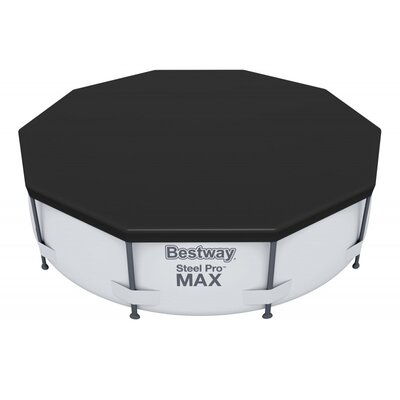 Bestway 58036 flowclear PVC plandeka do przykrywania- 305 cm Steel Pro Max puli  305 cm , szary
