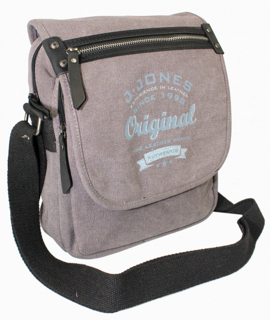 Torebka Skórzana Torba JENNIFER JONES Listonoszka CANVAS Z Elementami Skórzanymi SŁOMIANY CIEMNY JJ4556