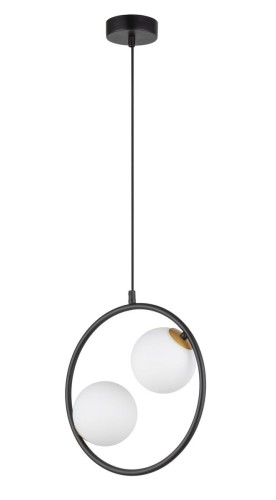 Aqua lampa wisząca 2-punktowa czarna/złota 33410