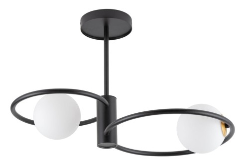 Aqua lampa wisząca 2-punktowa czarna/złota 33462