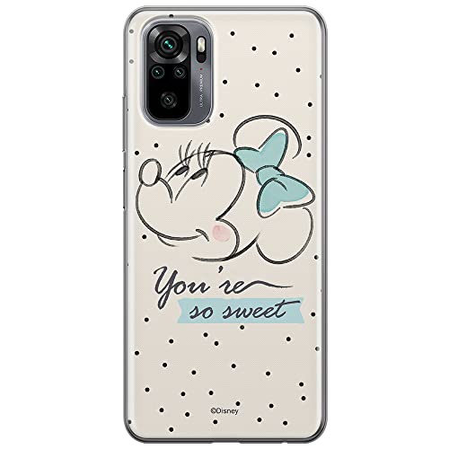 ERT GROUP etui na telefon Xiaomi REDMI NOTE 10/ 10S, case oryginalny i oficjalnie licencjonowany przez Disney, wzór Minnie 042, optymalnie dopasowane, plecki z TPU